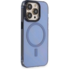 Magicool Iphone 14 Pro Max Kılıf Anka Pc Magneticsafe Sert Metal Kapak - Sierra Blue