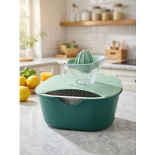 Mutfakta Yer Açın! Pratik Hazneli Kesme Tahtası ve Çok Amaçlı Yıkama Süzgeci Seti