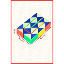 Feyza Design Renkli Yılan Kare Puzzle Eğitici Magic Küp Bükülebilen Şekillendirilen Yılan Zeka Küpü