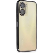 Magicool Vivo Y16 Kılıf Razer Lensli Silikon - Siyah