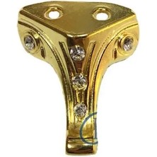 Kuzgun Ticaret Moda Taşlı Ahşap Sandık Ayağı, Kutu Ayak 3,5 cm - Sarı, 50 Adet