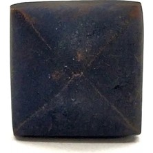 Kuzgun Ticaret Antika Tarz Dekoratif Pirinç Piramit Kabara - 21 Mm, Oksit