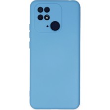 Kuzgun Ticaret Xiaomi Redmi 10C Kılıf Nano Içi Kadife Silikon - Mavi