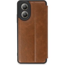 Magicool Oppo A38 Kılıf Flip Cover - Taba