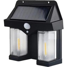 Kuzgun Ticaret Fithome OR-228 Hareket Sensörlü Su Geçirmez Solar Bahçe Aydınlatma Duvar Lambası