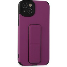 Kuzgun Ticaret Iphone 14 Plus Kılıf Mega Standlı Silikon - Mor