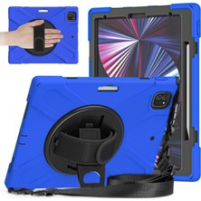 Kuzgun Ticaret Ipad Pro 12.9 (2020) Kılıf Amazing Tablet Kapak - Mavi