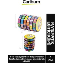 Feyza Design Eğitici Renkli Plastik Matematik Küpü 3+ Yaş Çocuklar Için