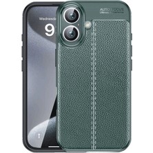 Kuzgun Ticaret Iphone 16 Plus Kılıf Auto Focus Kapak - Koyu Yeşil