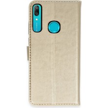 Kuzgun Ticaret Huawei Y6 Prime Kılıf Trend S Plus Kapaklı Kılıf - Gold