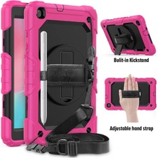 Kuzgun Ticaret Samsung Galaxy T290 Tab A 8 Kılıf Pars Tablet Kapak - Pembe