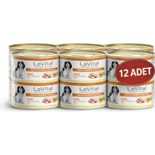 Lavital Kuzu Etli, Balkabaklı ve Adaçaylı Mini Irk Yetişkin Köpek Konservesi 85GR x 12 Adet