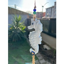 Deniz Kabuklu Deniz Atı Balkon & Bahçe Sarkacı (Mavi)
