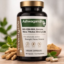 Viventylife Adaptogen Bitki Kompleksi 120 Vegan Kapsül – Ksm-66 Kök Ekstraktı, Maca, Tribulus, Ginseng, Çinko & Vitamin D3