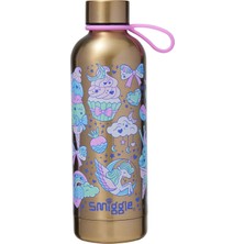 Smiggle  Radiant Paslanmaz Çelik Termos Matara 500 ml – Altın (Çift Katmanlı, Yalıtımlı,sizdirmaz)