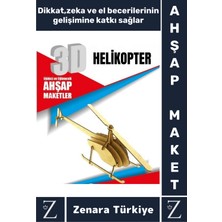 Feyza Design Çocuklar Için Çok Renkli Ahşap 3D Maket Puzzle Oyunu