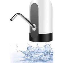 Braventa Collection Çift Motorlu Şarjlı Damacana Su Pompası, Plastik, Beyaz