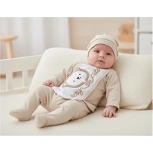 VİTASTORETR Cute Bear Çıtçıtlı Patikli Üçlü Bebek Takımı