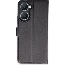 Kuzgun Ticaret Vivo Y18 Kılıf Trend S Plus Kapaklı Kılıf - Siyah