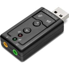 Skygo USB Harici Ses Kartı 7.1 - Siyah HDX5255