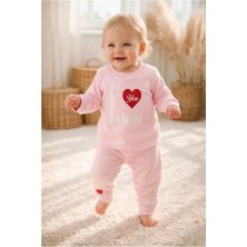 VİTASTORETR I Love You Mom Yazılı Pembe Renk Penye 2'li Takım