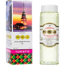 Pereja 400 ml Limon Kolonyası Cam Şişe 80 Derece Alkol İçerir Ferahlatıcı Koku ile İdeal Seçim