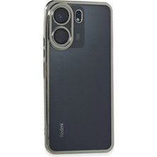 Magicool Xiaomi Redmi 13C Kılıf Razer Lensli Silikon - Gümüş