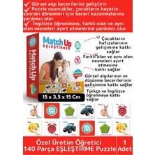 Feyza Design Eğitici Puzzle 140 Parça Çocuk Zeka ve El Göz Koordinasyonu Geliştirici