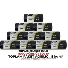 Polmix Kalın Tip Çöp Torbası 800GR 10 Adet