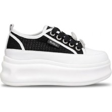 Ayakkabı Fuarı Elit HML2003 Kadın Taşlı Klasik Sneaker Siyah