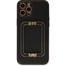 Kuzgun Ticaret Iphone 12 Pro Max Kılıf Coco Elit Kapak - Siyah