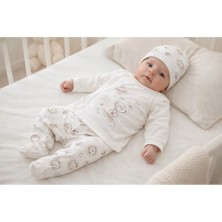 VİTASTORETR Uzay Desen Patikli Üçlü Bebek Takımı