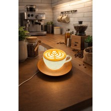 Novatech İnovasyon Latte Görünümlü Dekoratif Masa Lambası Kahve Köşesi Dekoru Mutfak Ev Dekorasyonu