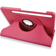 Magicool Samsung Galaxy X800 Tab S8 Plus 12.4 Kılıf 360 Tablet Deri Kılıf - Pembe