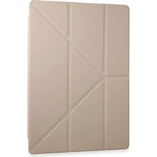 Magicool Samsung Galaxy Tab A9 Plus Kılıf Kalemlikli Mars Tablet Kılıfı - Rose Gold