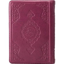 Lisinya 2 Renkli Lila Çanta Boy Kur'an-I Kerim (Yaldızlı-Kılıflı) 2 Renkli Kuranı Kerimler