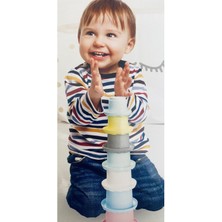 Feyza Design Zeka Geliştiren 7 Parça Bebek Çocuk Eğitici Kule Oyuncak