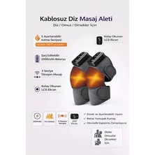 Magicool 2 Adet Şarjlı Isıtmalı Diz Masaj Aleti – Titreşimli Fizyoterapi Dizlik | Diz Omuz Kol Bacak