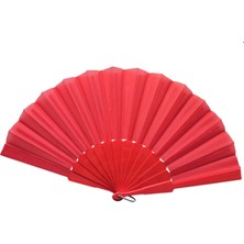 Magicool Plastik Kumaş Yelpaze 12'li Kırmızı