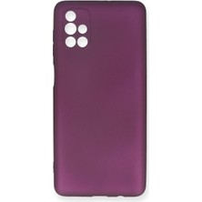 Magicool Samsung Galaxy M51 Kılıf First Silikon - Mürdüm