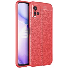 Magicool Vivo Y21S Kılıf Auto Focus Kapak - Kırmızı