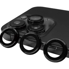 Magicool Iphone 15 Pro Raze Metal Kamera Lens - Siyah