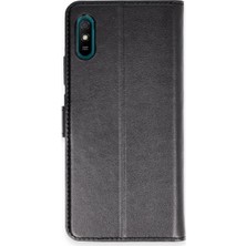 Magicool Xiaomi Redmi 9A Kılıf Trend S Plus Kapaklı Kılıf - Siyah