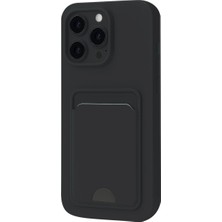 Kuzgun Ticaret Iphone 16 Pro Kılıf Kelvin Kartvizitli Silikon - Siyah