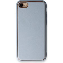 Magicool Iphone 7 Kılıf Coco Deri Silikon Kapak - Açık Mavi