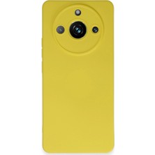Kuzgun Ticaret Realme 11 Pro Kılıf Nano Içi Kadife Silikon - Sarı