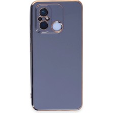 Kuzgun Ticaret Xiaomi Redmi 12C Kılıf Volet Silikon - Mavi