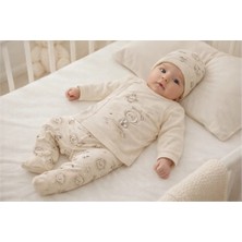 VİTASTORETR Uzay Desen Patikli Üçlü Bebek Takımı