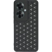 Magicool Oppo Reno 11F Kılıf Petek Silikon Kapak - Siyah