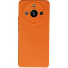Kuzgun Ticaret Realme 11 Pro Kılıf Nano Içi Kadife Silikon - Turuncu